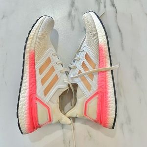 Adidas Ultraboost 20 White Gold Pink